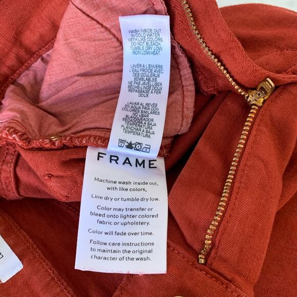 NWT FRAME Le High Skinny Jeans Raw Stagger Hem 24 - Picture 13 of 14